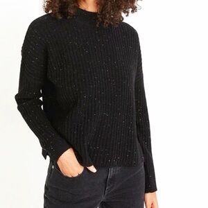 Madewell Black Ribbed Women's Sweater